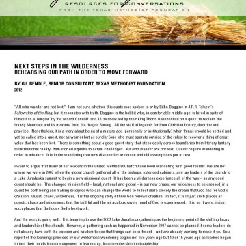 Next Steps in the Wilderness