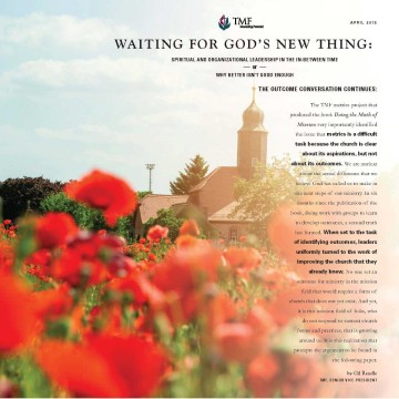 Waiting for God’s New Thing